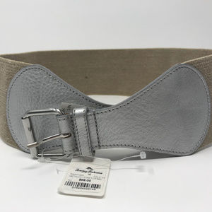 NWT Tommy Bahama Metallic Stretch Belt Med/Large